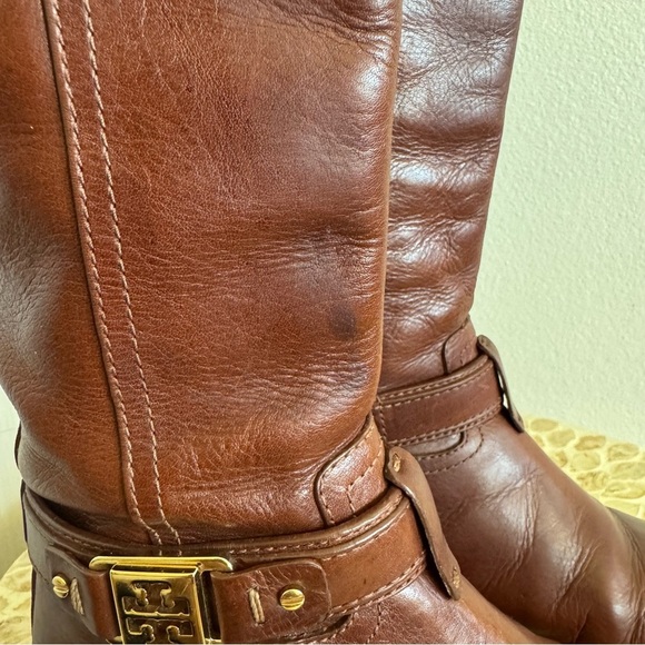 Tory Burch Alessandra Tall Leather Riding Boots size 5M - Picture 5 of 16